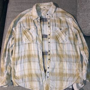 Free people plaid shirt